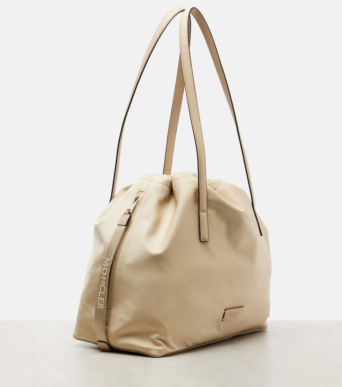 Moncler - New Trick leather-trimmed tote bag