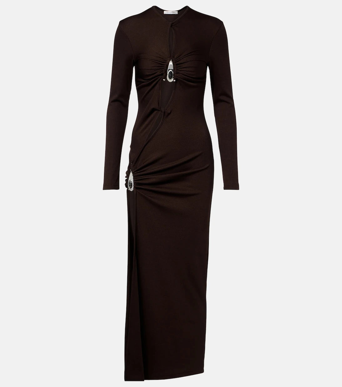 Christopher Esber - Cutout ribbed-knit midi dress