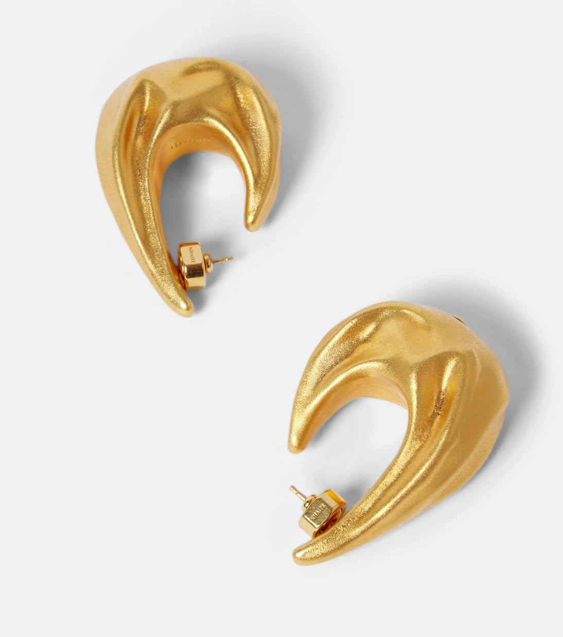 Khaite - Olivia Medium gold-plated hoop earrings