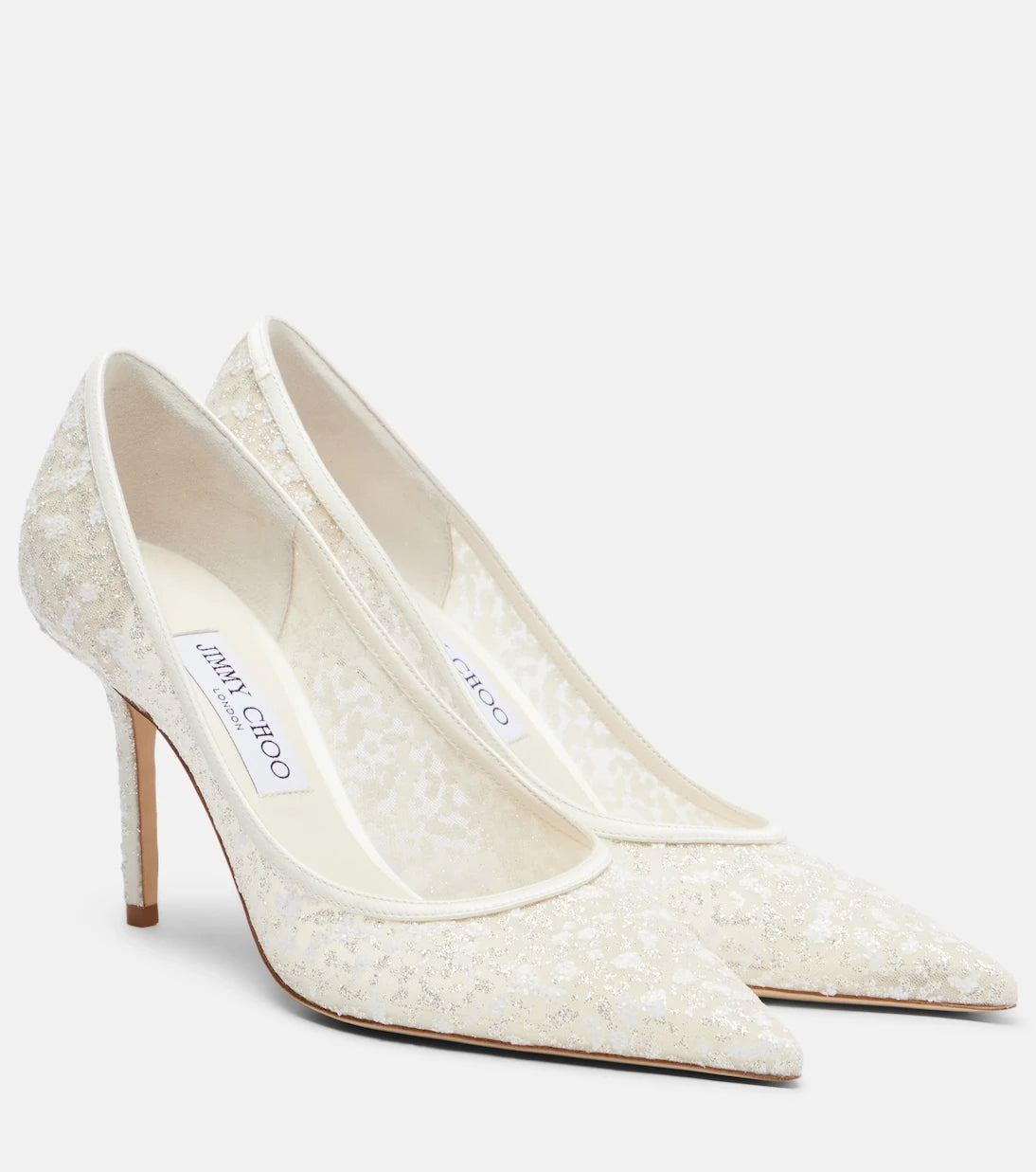 Jimmy Choo - Love embroidered tulle pumps