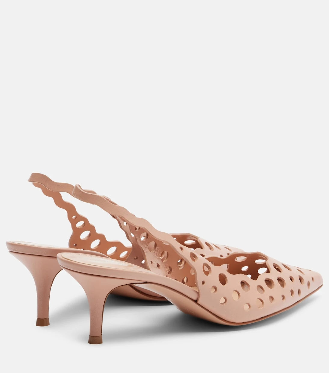 Gianvito Rossi - 55 leather slingback pumps