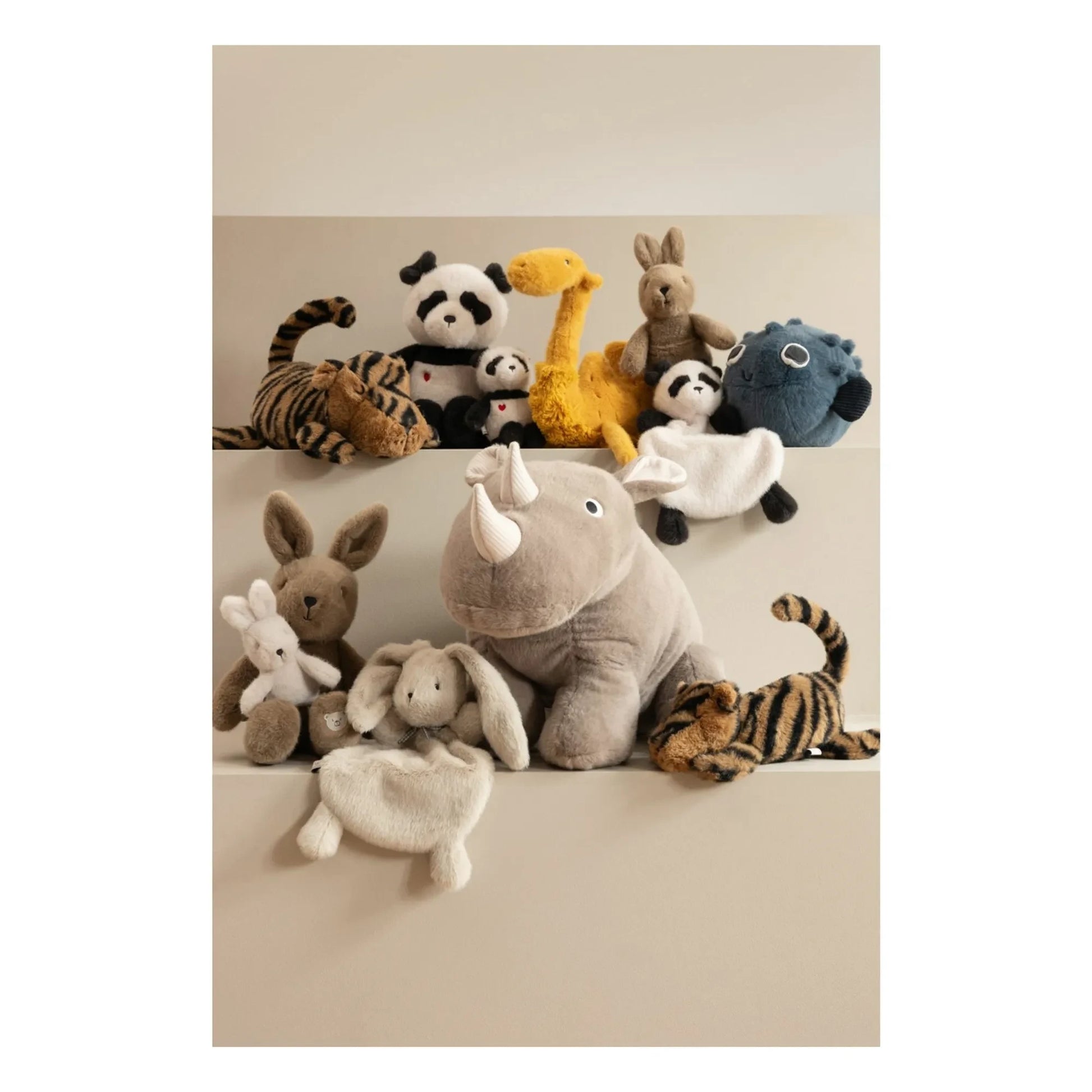 Liewood - Berto Panda plush | Sandy/Dark grey