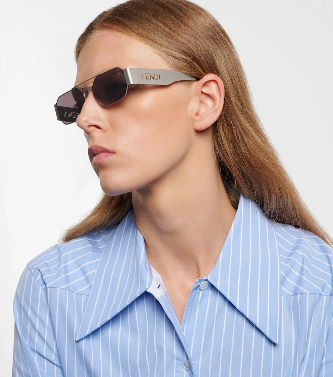 Fendi - Fendi Cut Out square sunglasses