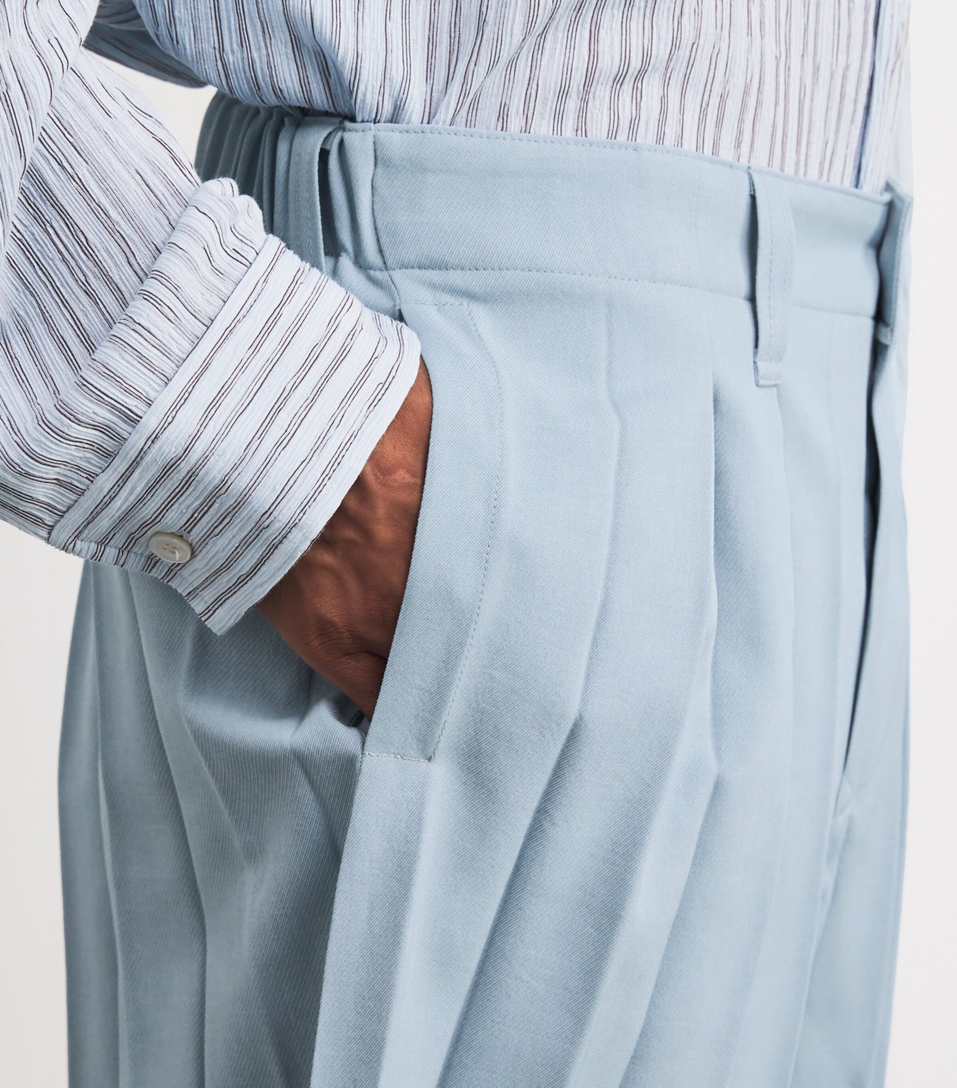 Pleated Edge Ensemble Shorts