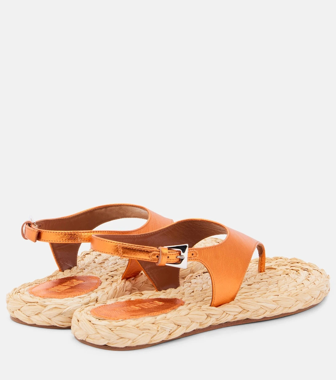 Paris Texas - Amalfi metallic leather thong sandals