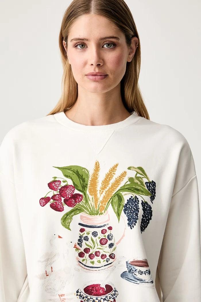 Farm Rio pamuklu kadın sweatshirt