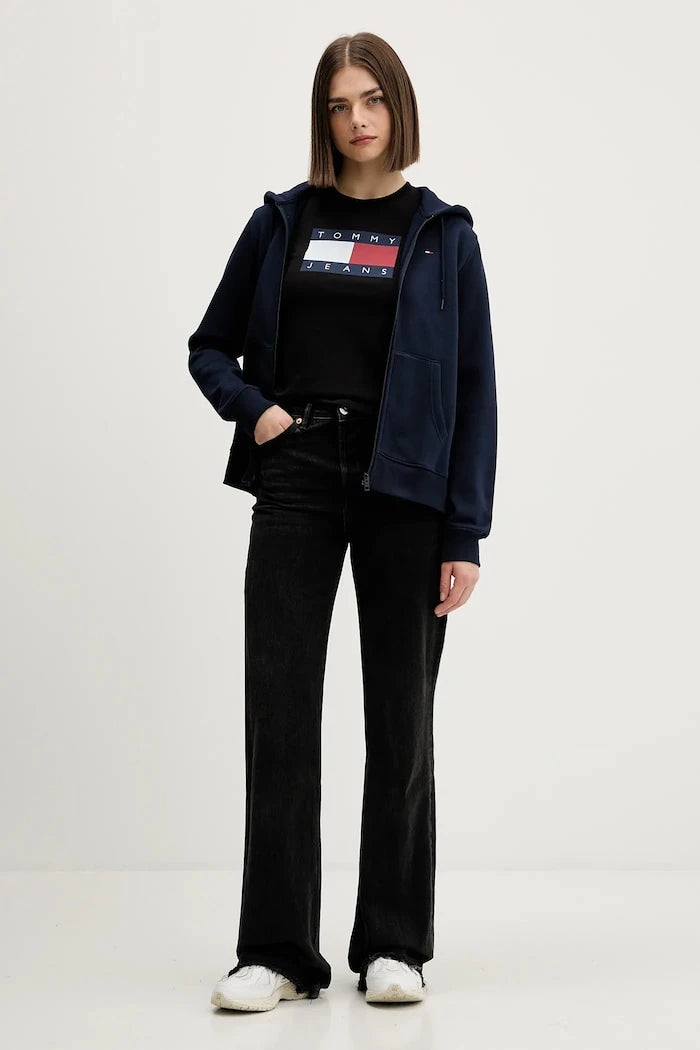 Tommy Jeans kadın pamuklu tişört