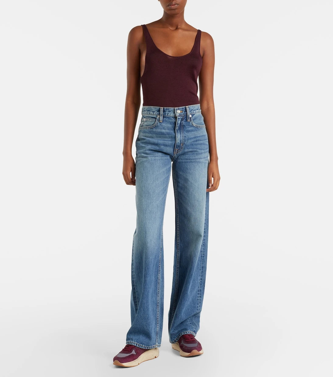 Slvrlake - Cassie faded wide-leg jeans