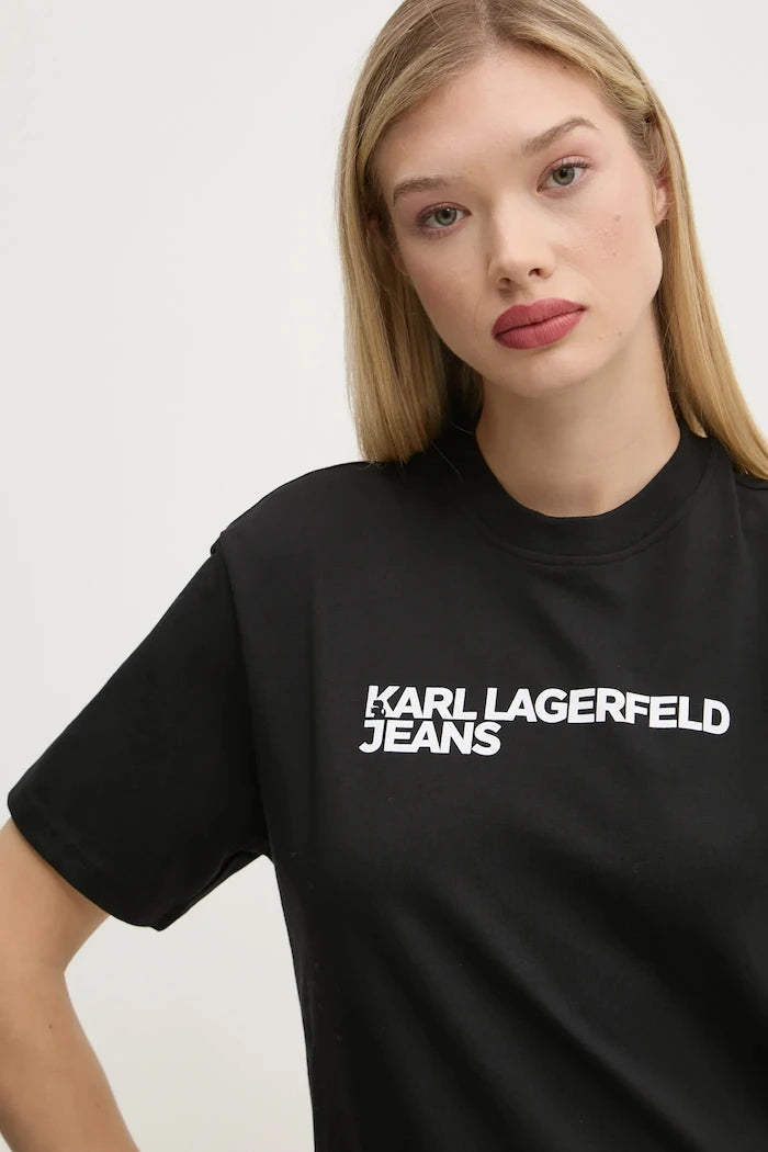 Karl Lagerfeld Jeans kadın pamuklu tişört
