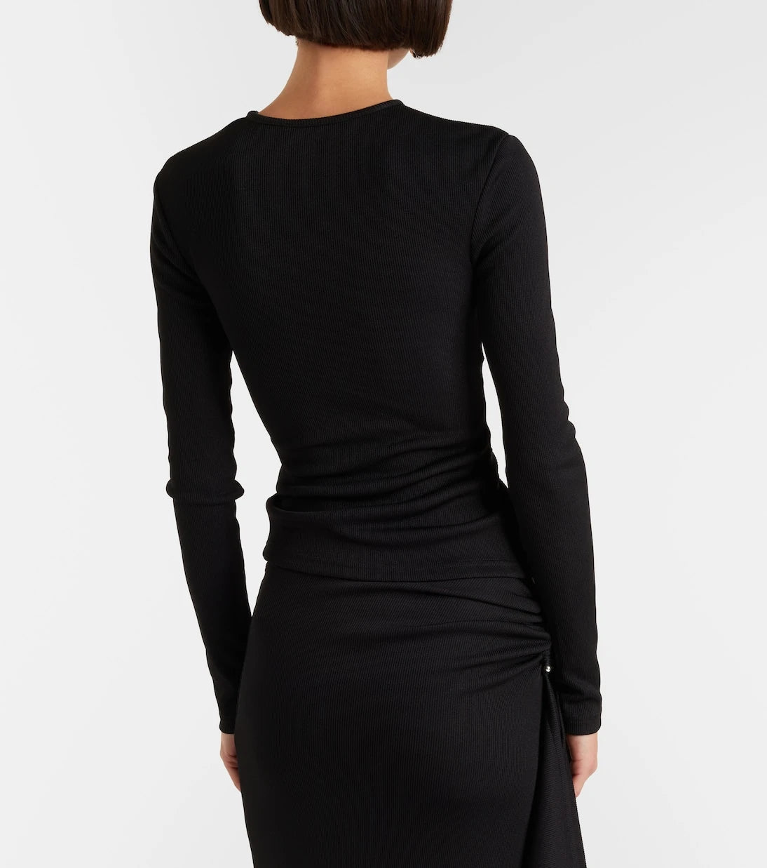 Christopher Esber - Cutout ribbed-knit top