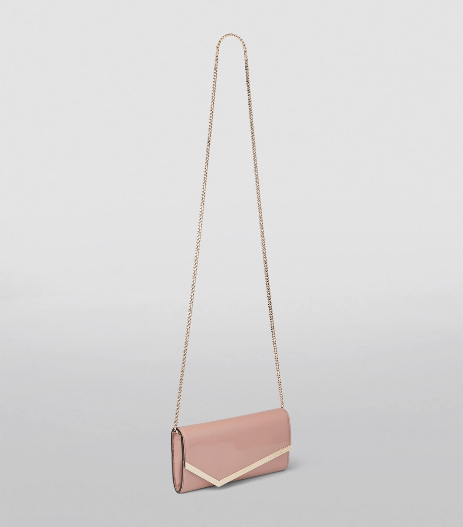 Leather Emmie Clutch Bag BALLET PINK/LIGHT GO