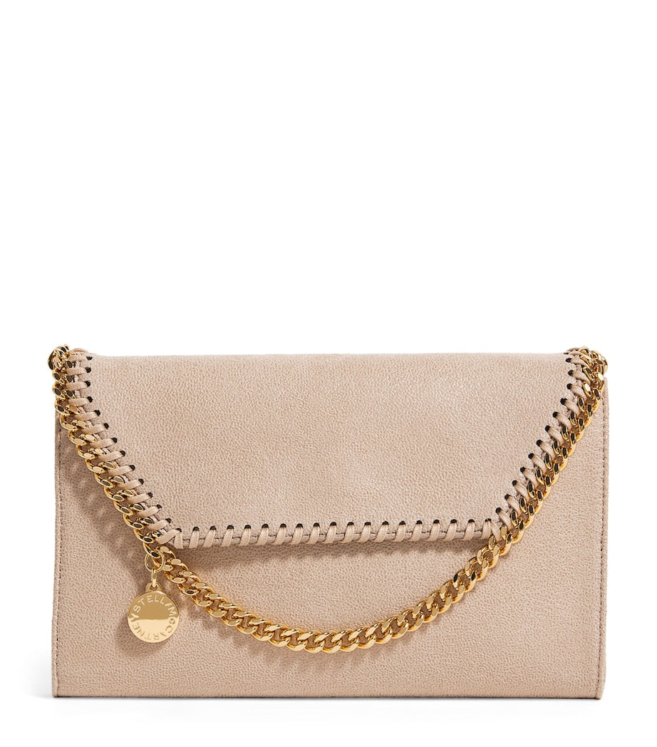 Stella McCartney Neutral Mini Falabella Cross-Body Bag