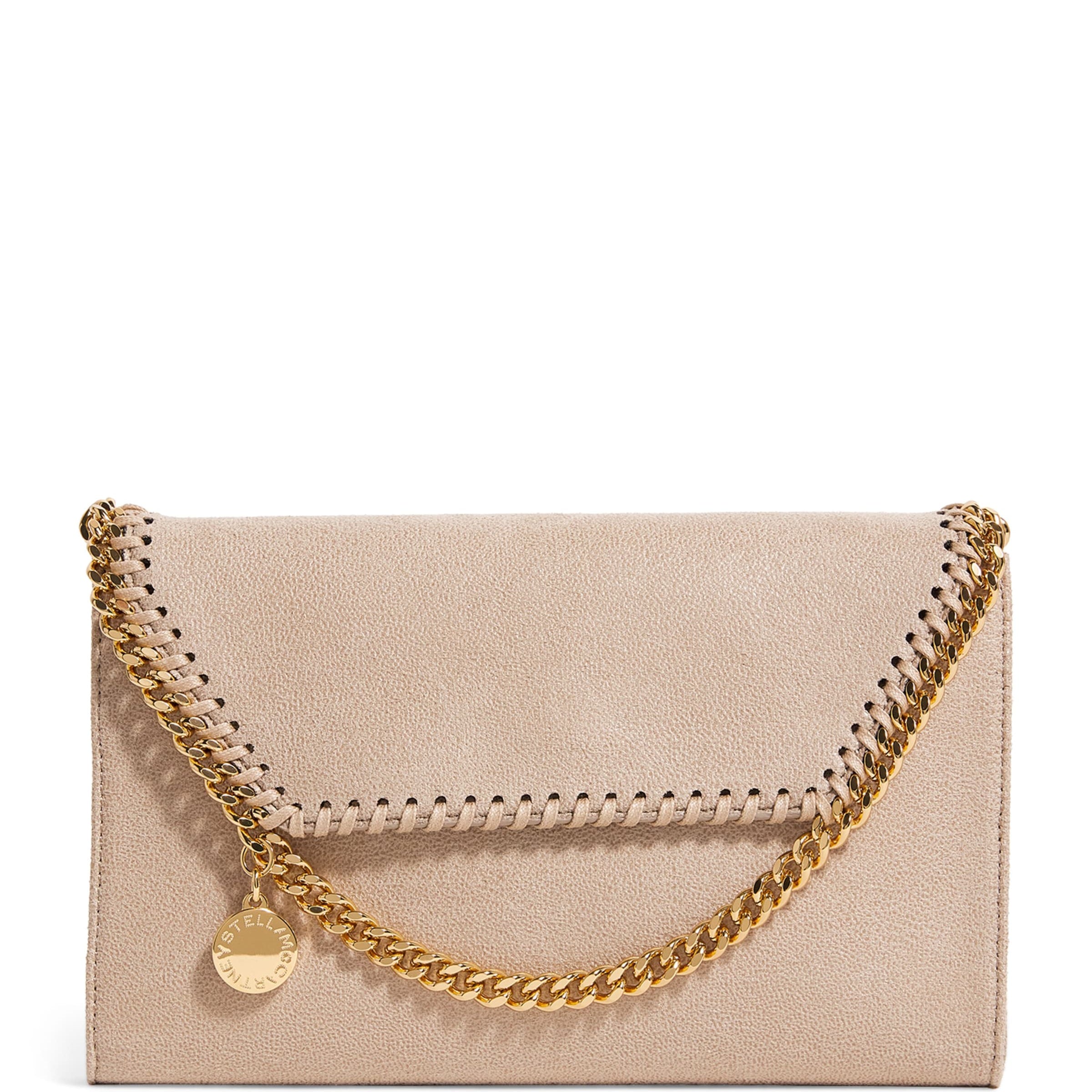 Stella McCartney Neutral Mini Falabella Cross-Body Bag
