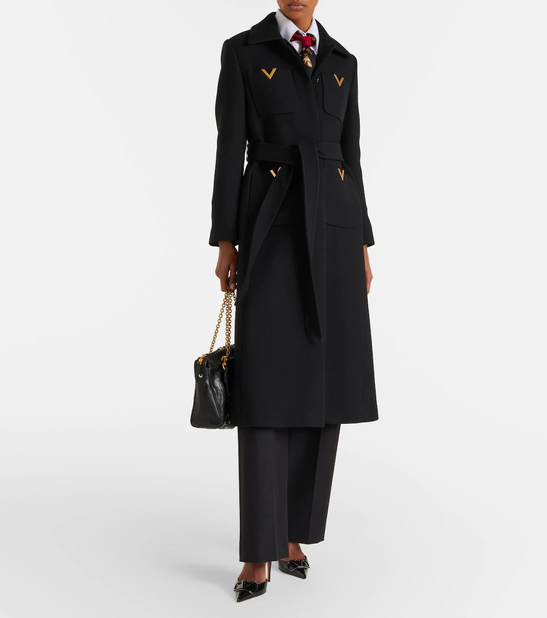 Valentino Garavani - D'Orsay 100 patent leather pumps