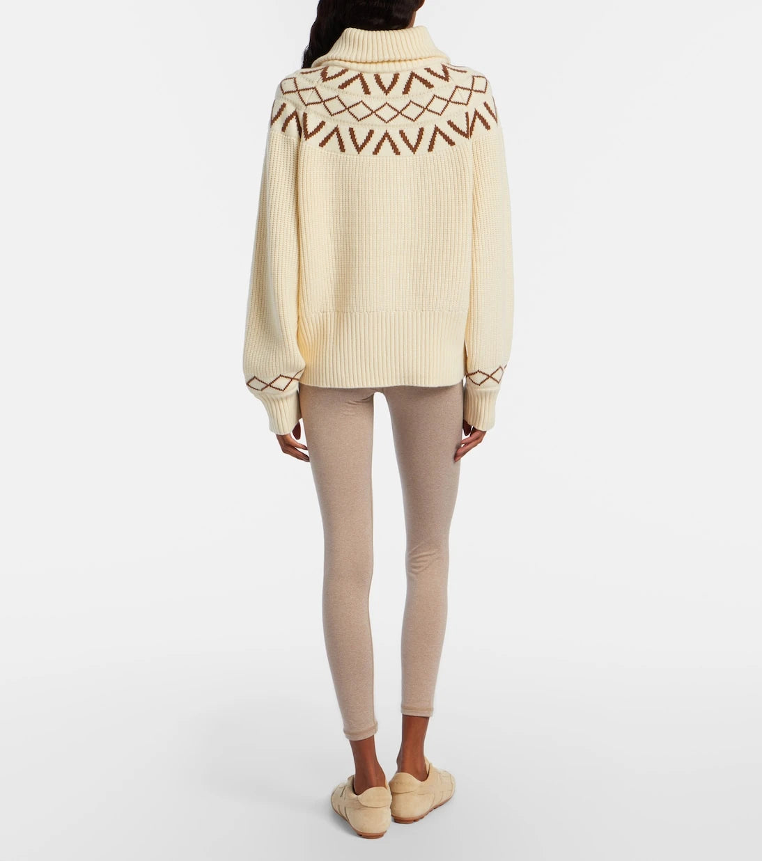 Varley - Sigrid ribbed-knit half-zip sweater