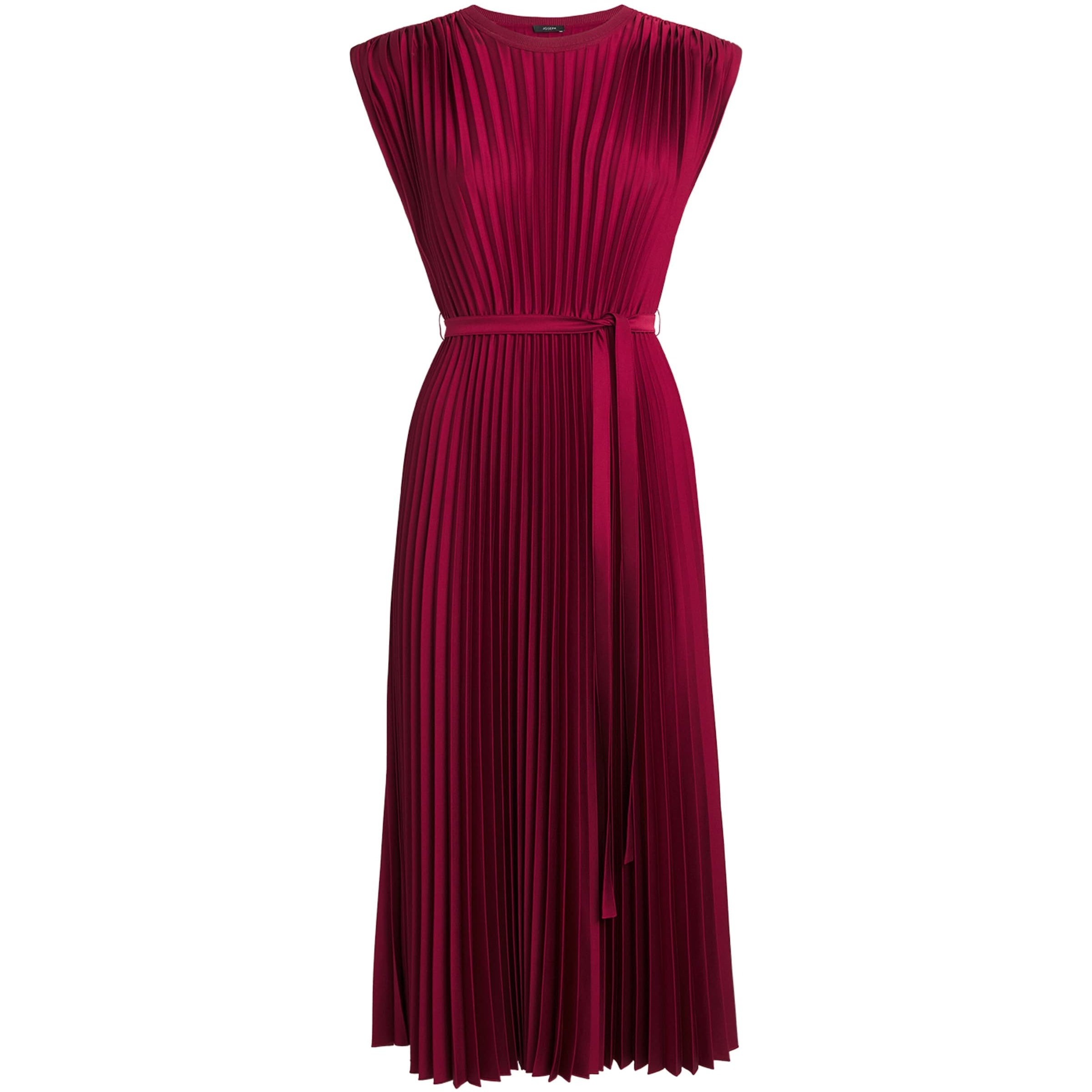 Joseph Volta Knit Weave Plissé Midi Dress