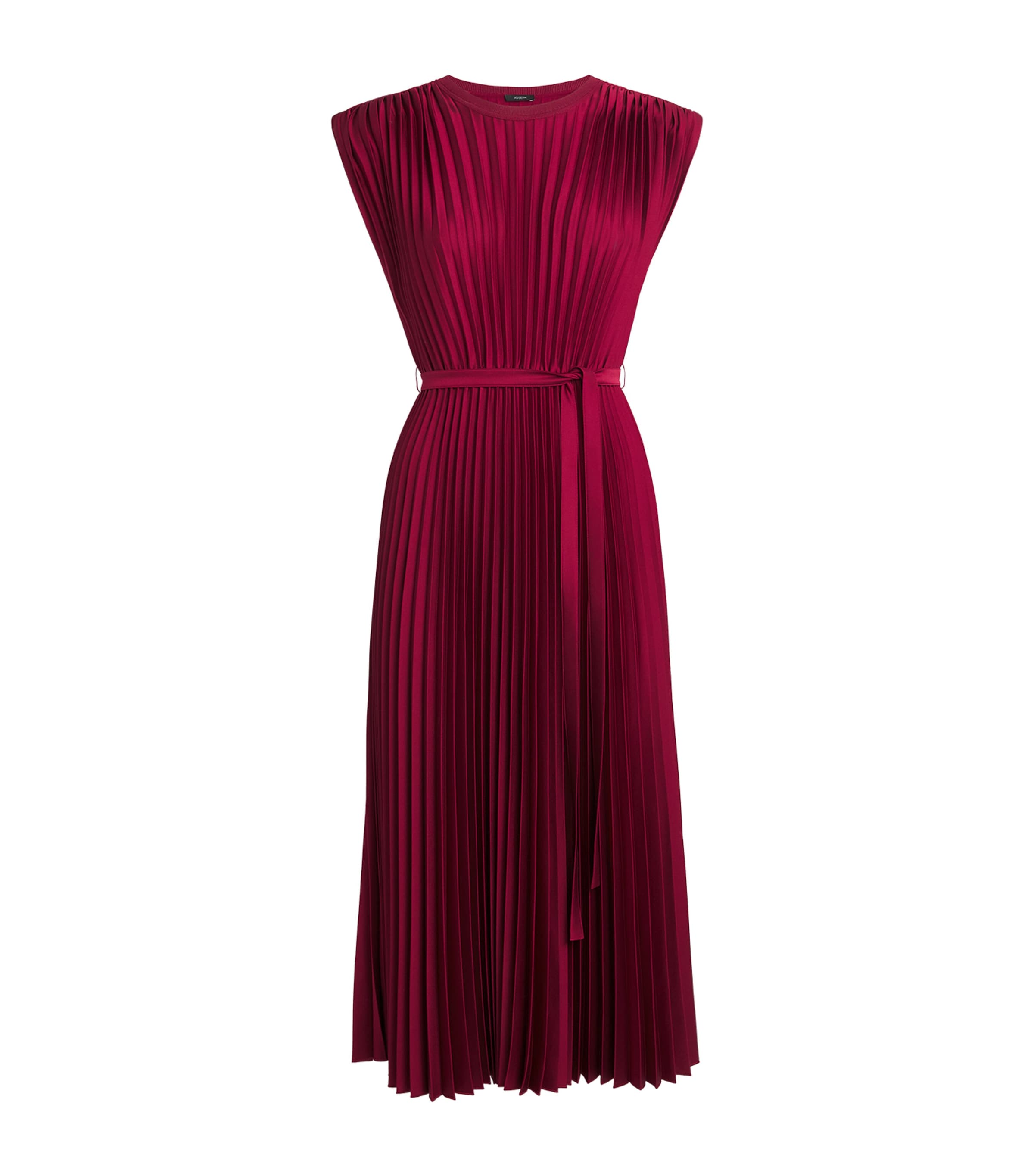 Joseph Volta Knit Weave Plissé Midi Dress