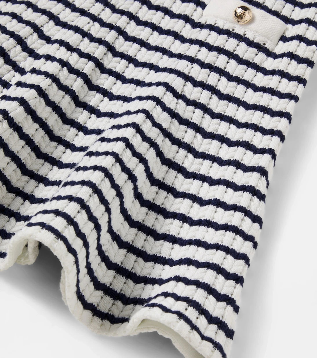 Self-Portrait Kids - Knitted striped dress