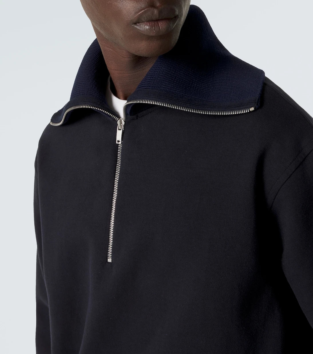 Jil Sander - Cotton half-zip sweatshirt