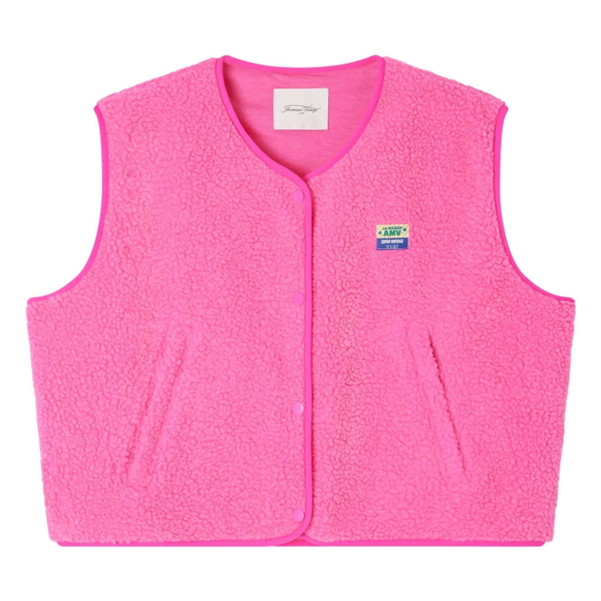 American Vintage - Hoktown Sleeveless Jacket | Fluorescent pink