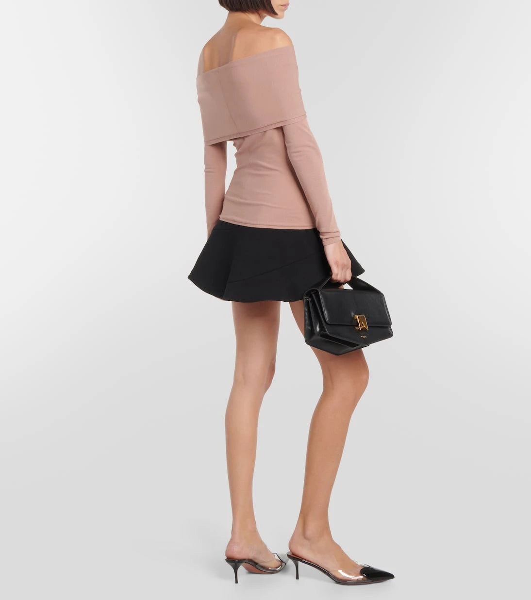 Alaïa - Off-shoulder jersey top