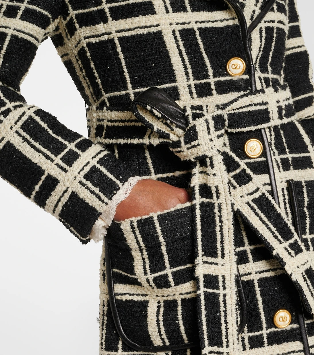 Valentino - Mossi wool-blend tweed coat