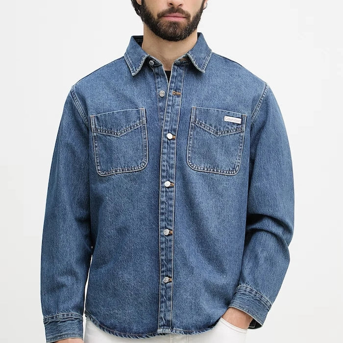 Calvin Klein Jeans риза мъжка от деним