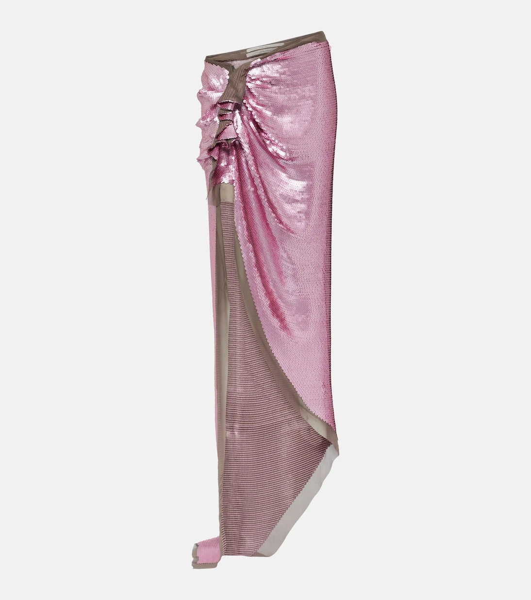 Rick Owens - Edfu embellished chiffon maxi skirt