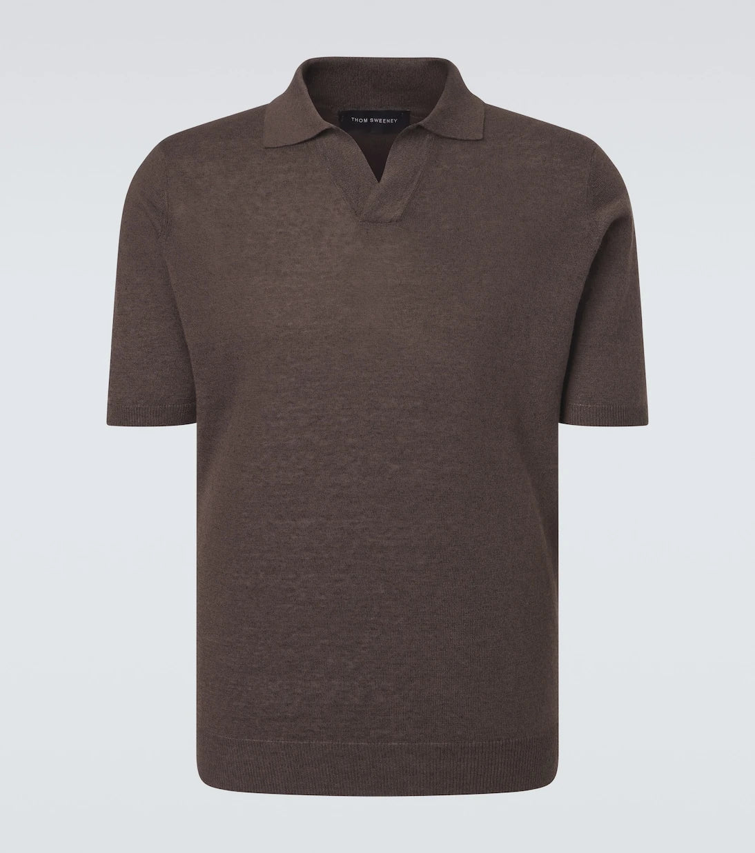 Thom Sweeney - Linen and cotton polo shirt