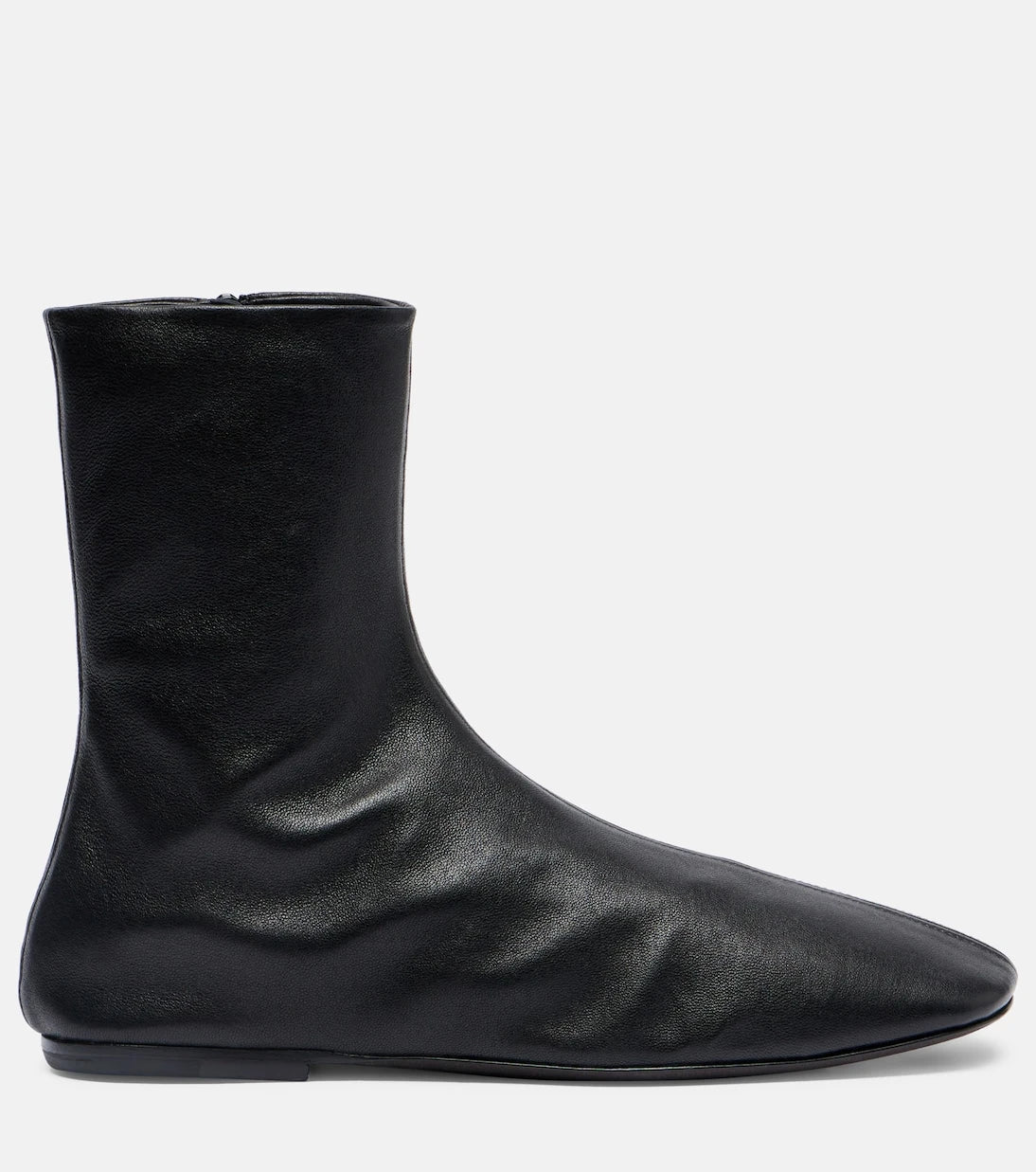 Dries Van Noten - Globe leather ankle boots
