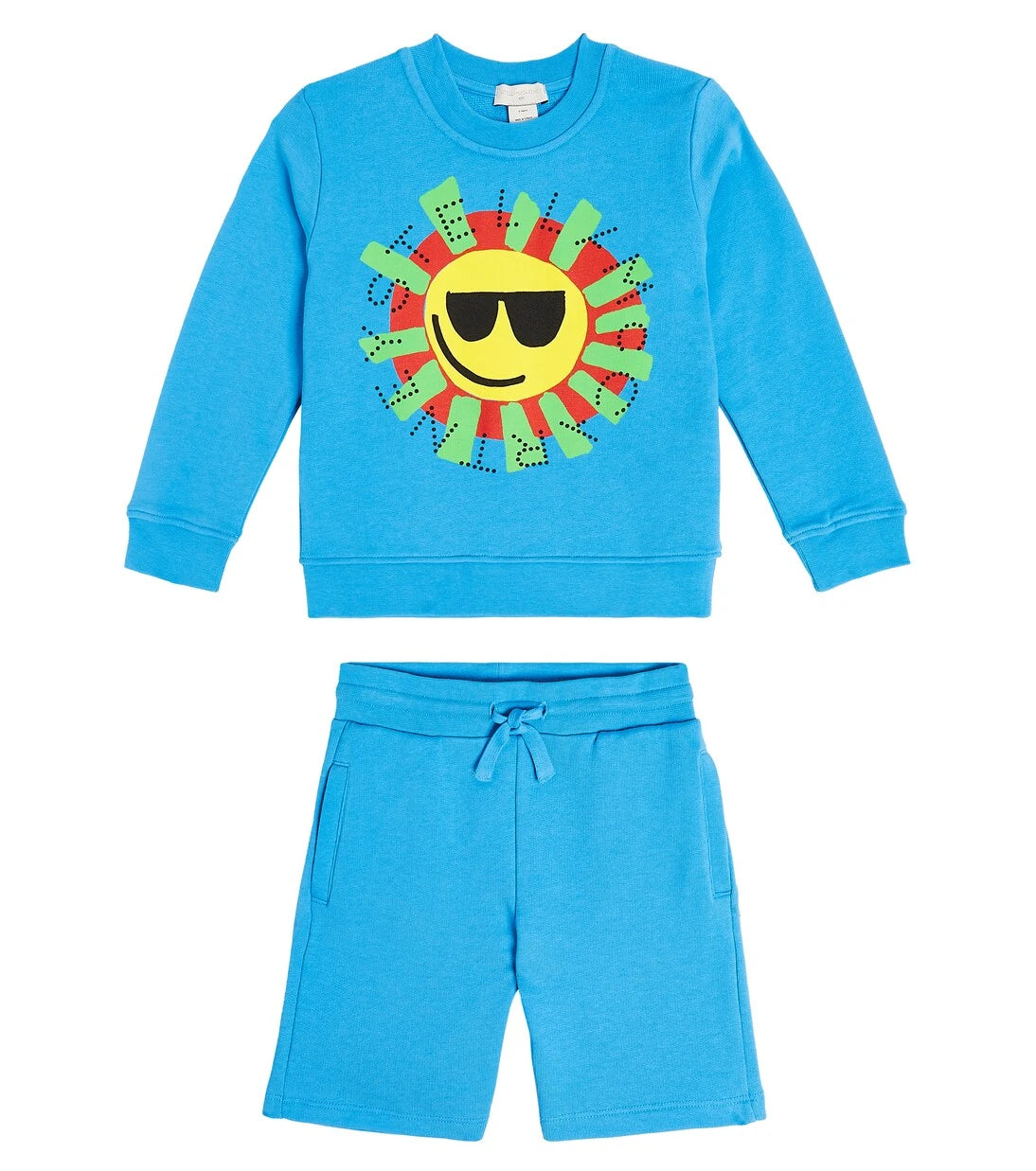 Stella McCartney Kids - Printed cotton sweatshirt and shorts set