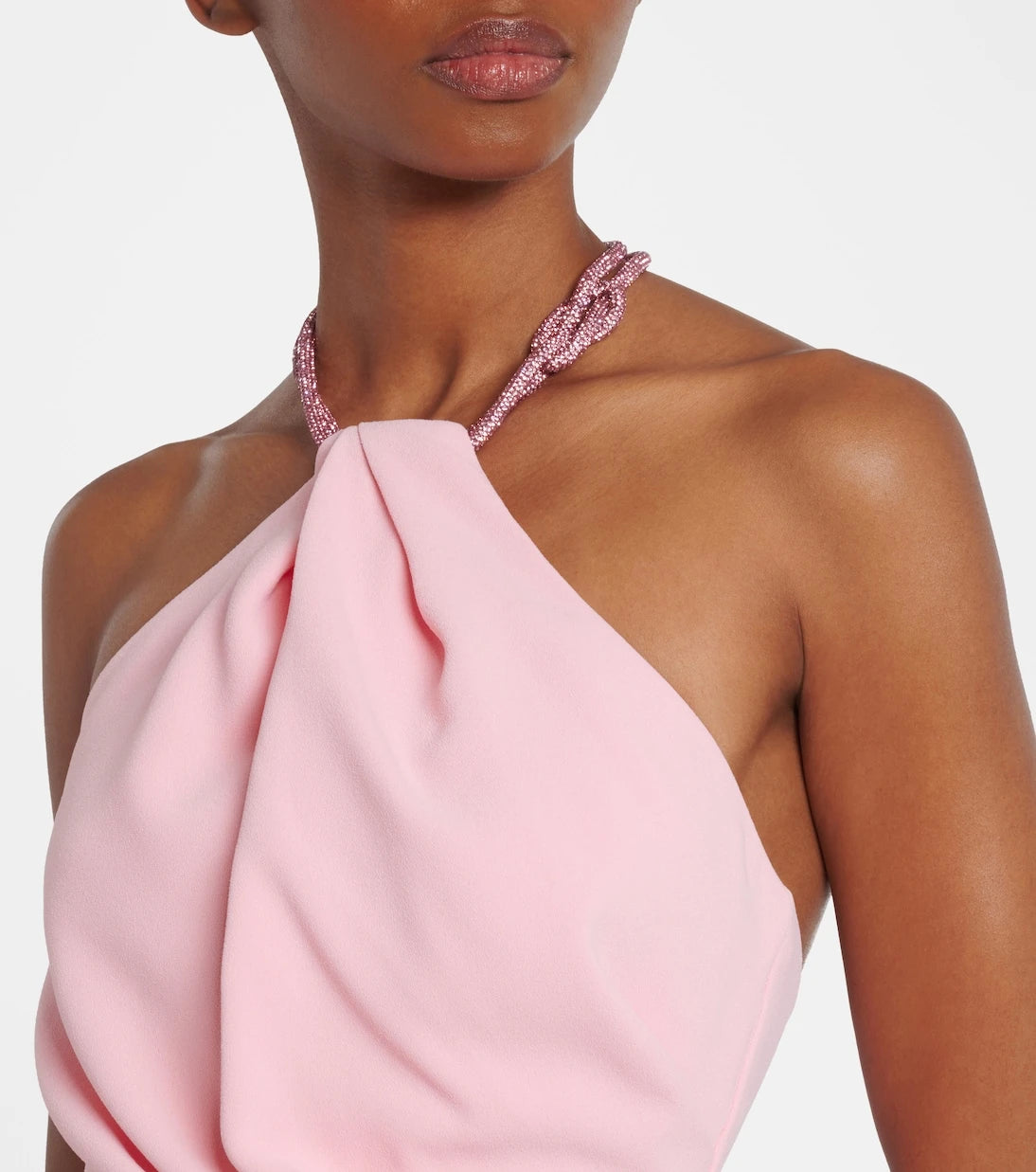 Solace London - Riva embellished halterneck gown