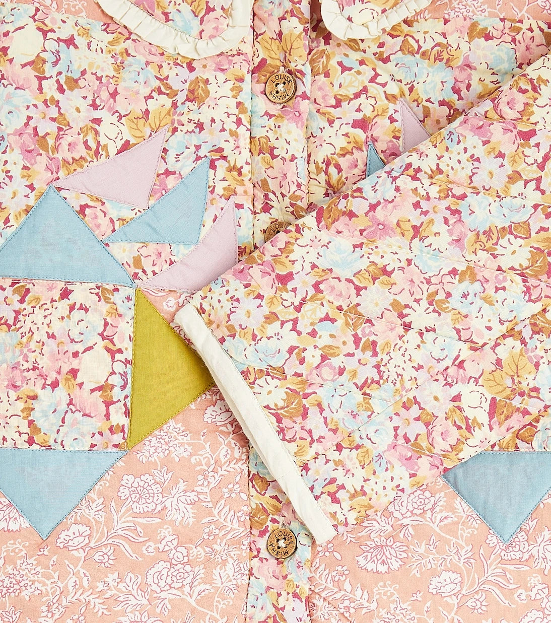 Louise Misha - Niagara floral patchwork cotton jacket