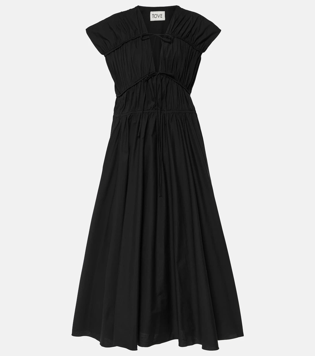 Tove - Ceres gathered cotton midi dress