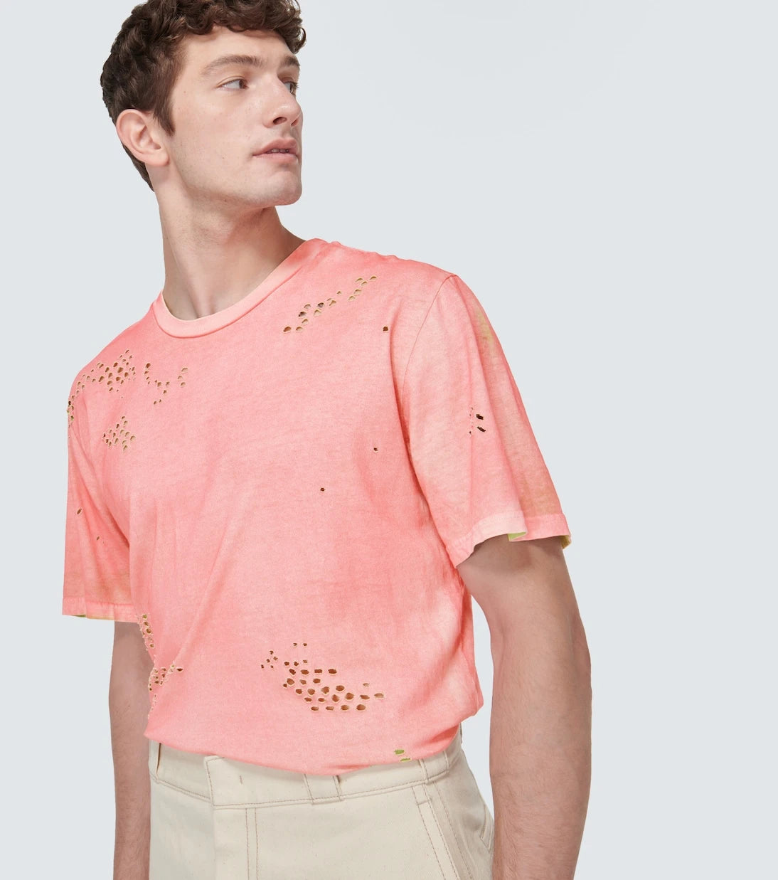 NotSoNormal - Distressed cotton jersey T-shirt