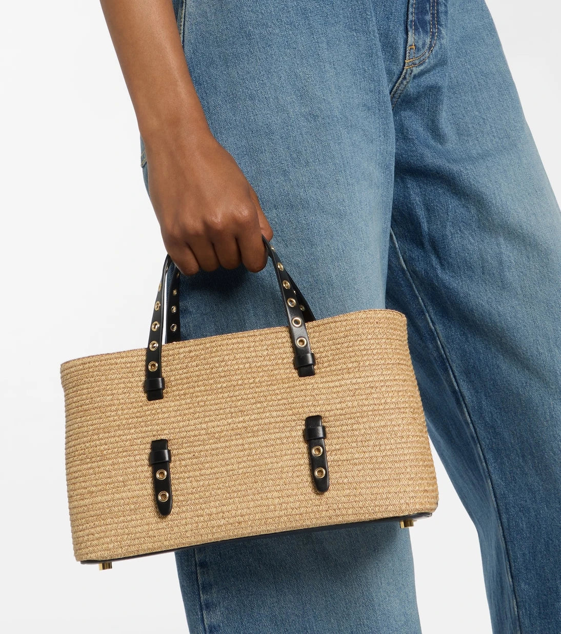 Alaïa - Mina 25 Medium woven tote bag