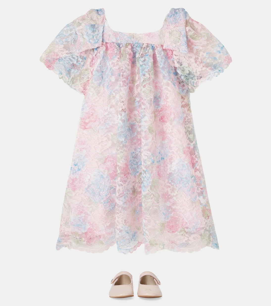 Patachou - Bow-detail lace dress