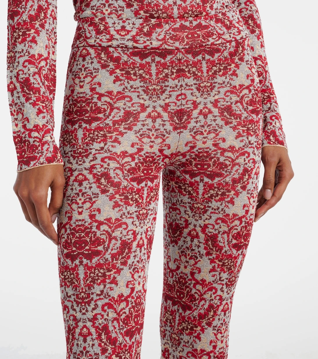 Rabanne - Paisley straight pants