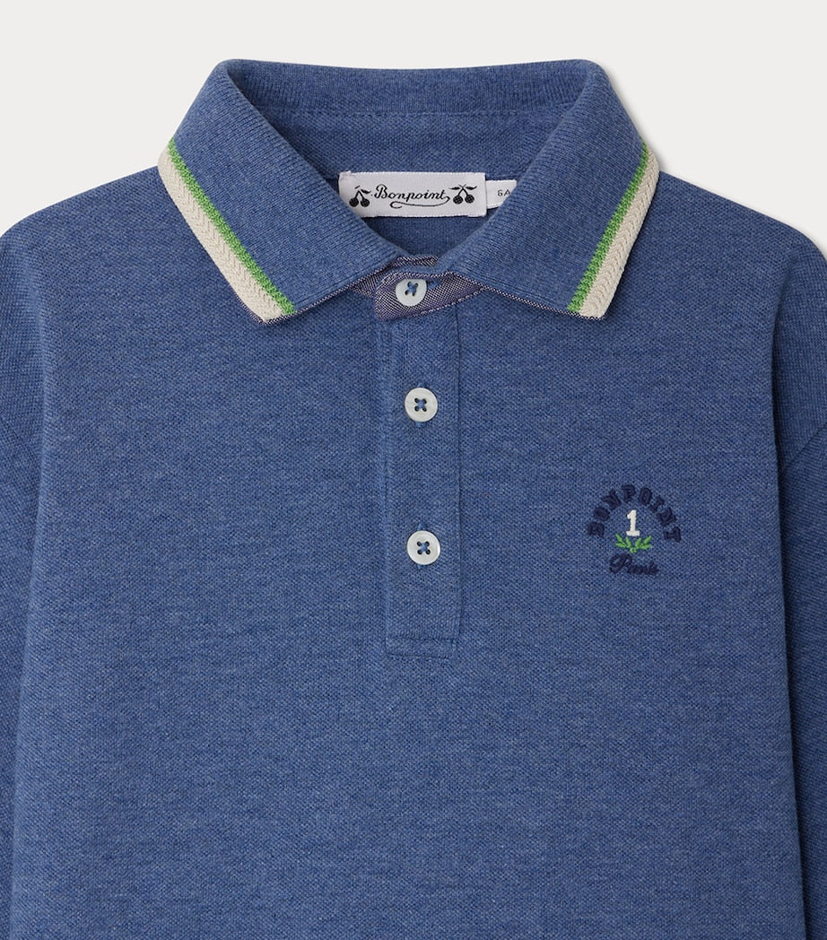 Cotton Long-Sleeve Polo Shirt (10-14 Years)
