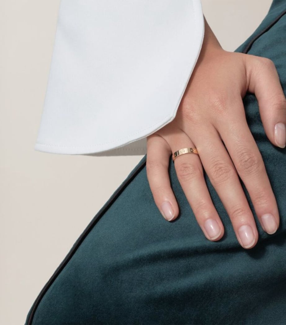 Yellow Gold LOVE Wedding Band