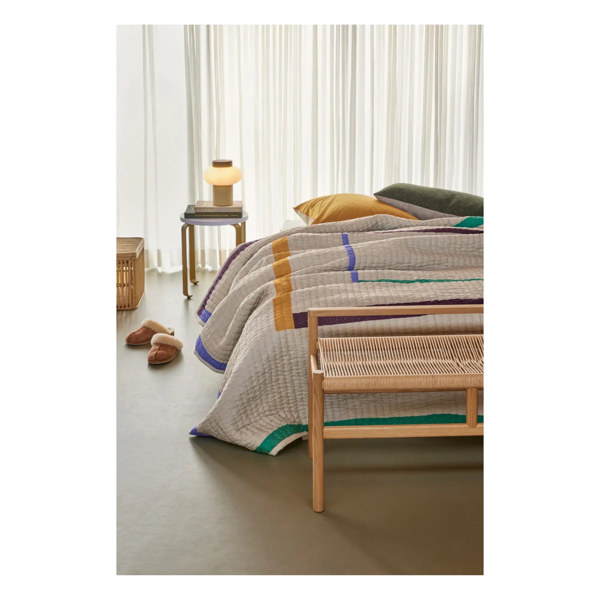 Hübsch - Twist Cotton Throw | Sand