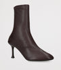 Burgundy Leather Etienne Ankle Boots 75