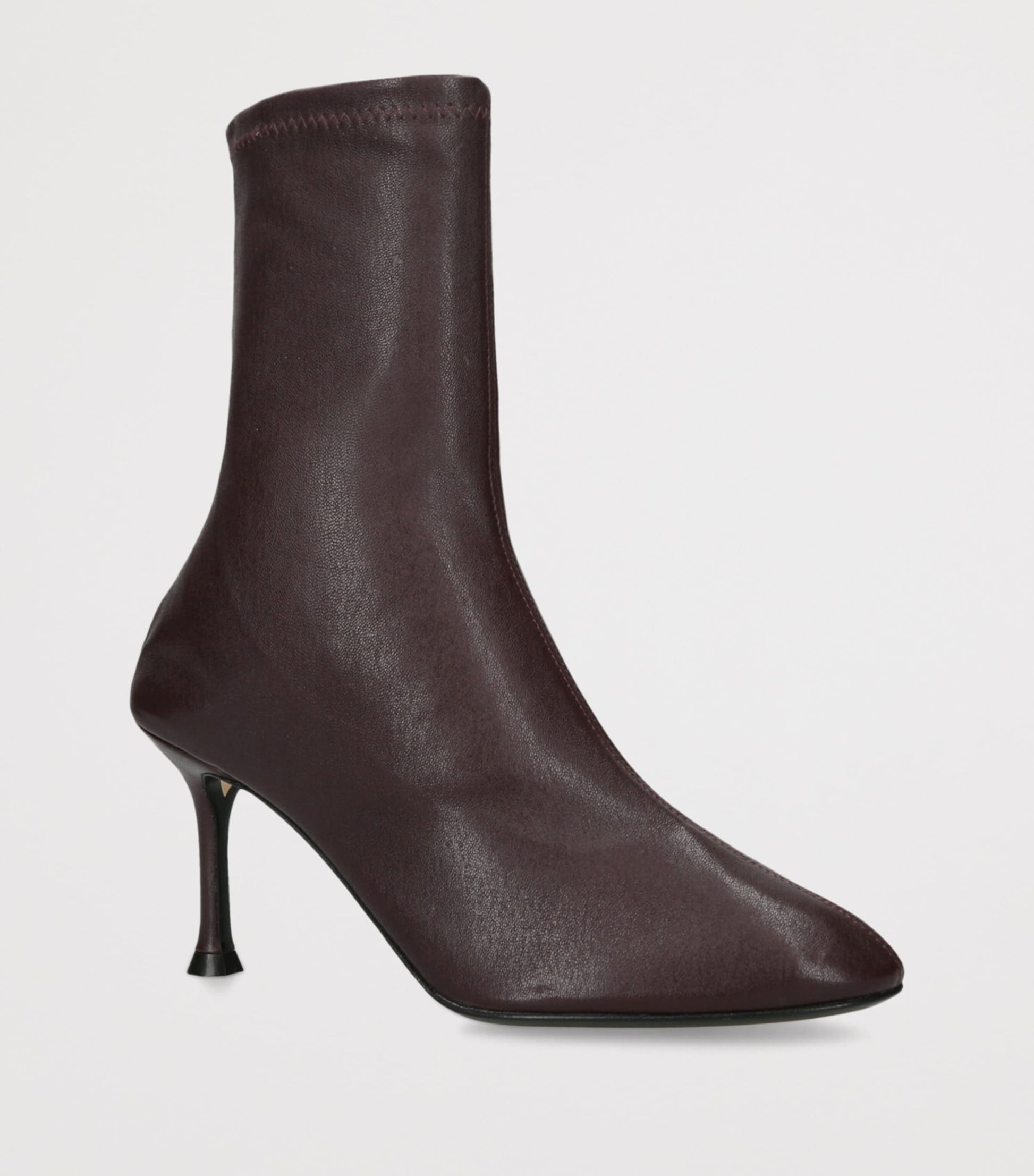 Burgundy Leather Etienne Ankle Boots 75