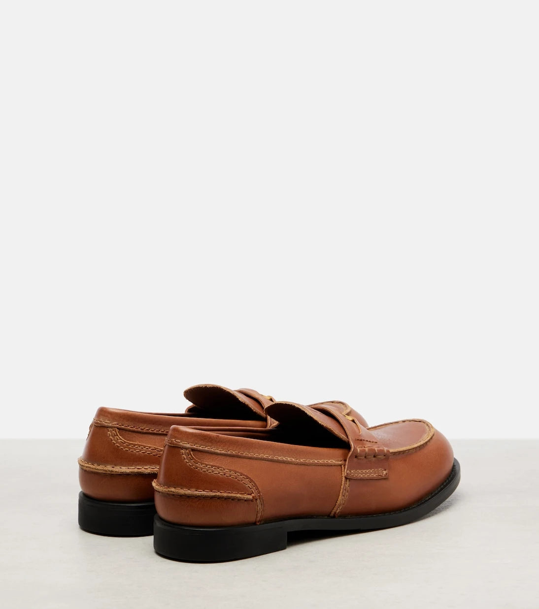Miu Miu - Leather penny loafers