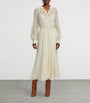 Ralph Lauren Collection Beige Mulberry Silk Grantly Midi Shirt Dress