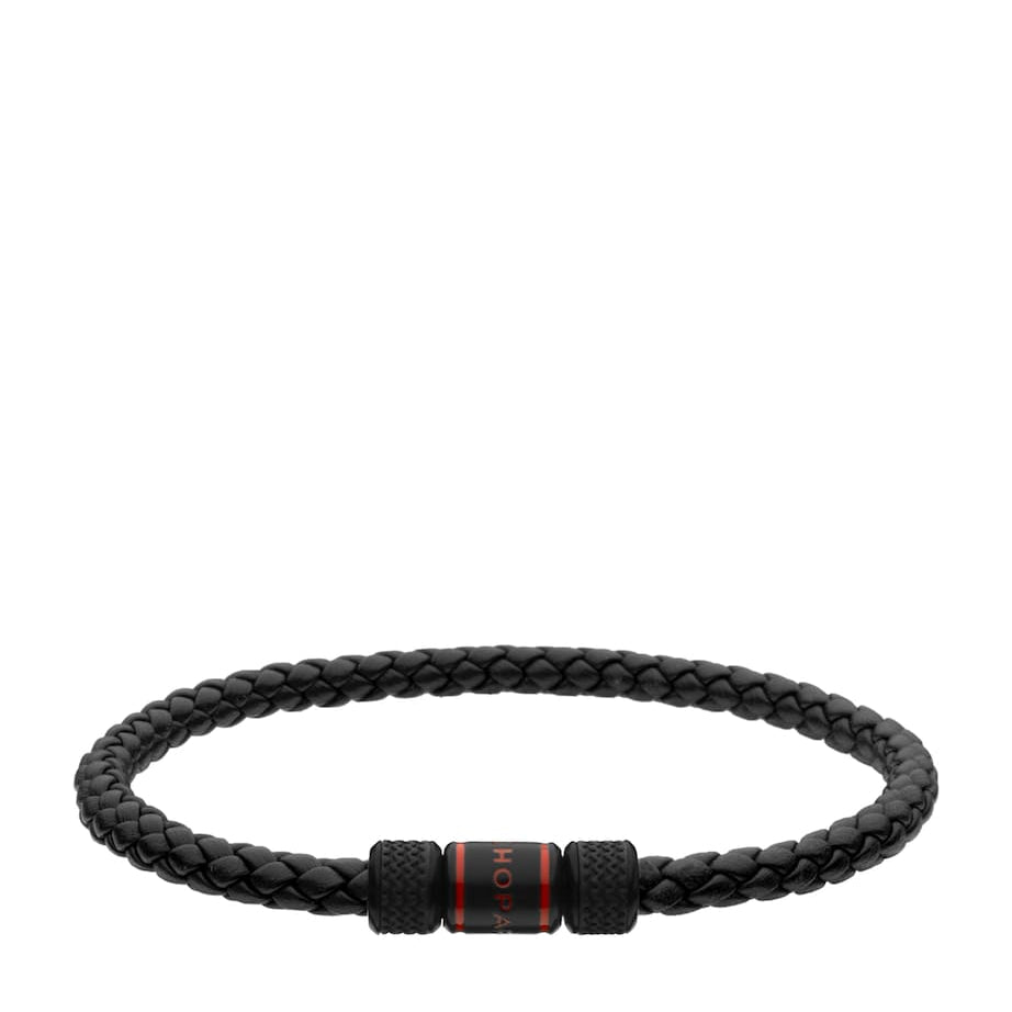 Leather and Brass Classic Racing Bracelet