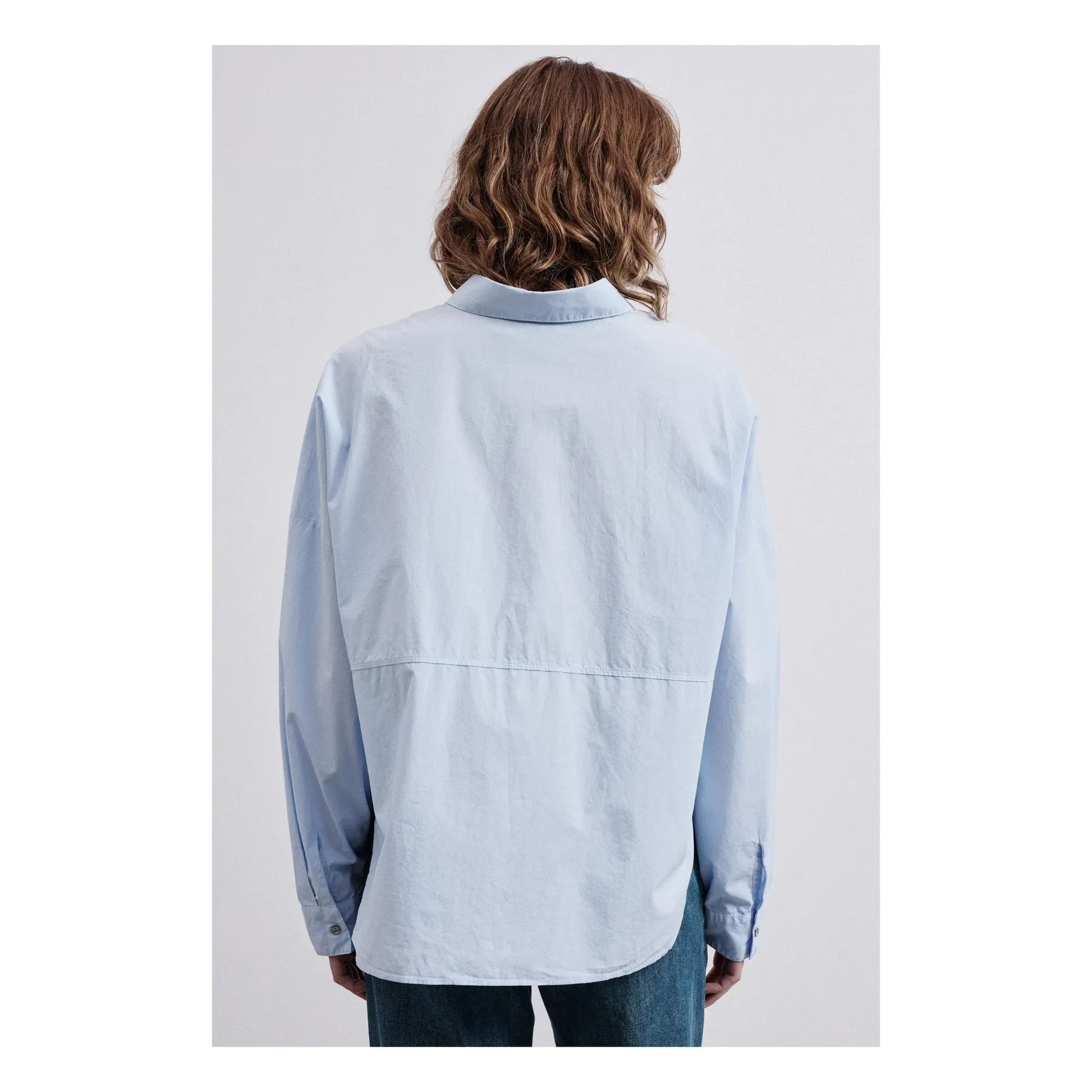 Pomandère - Cotton Poplin Shirt | Light blue