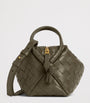 Bottega Veneta Green Small Leather Loop Top-Handle Bag