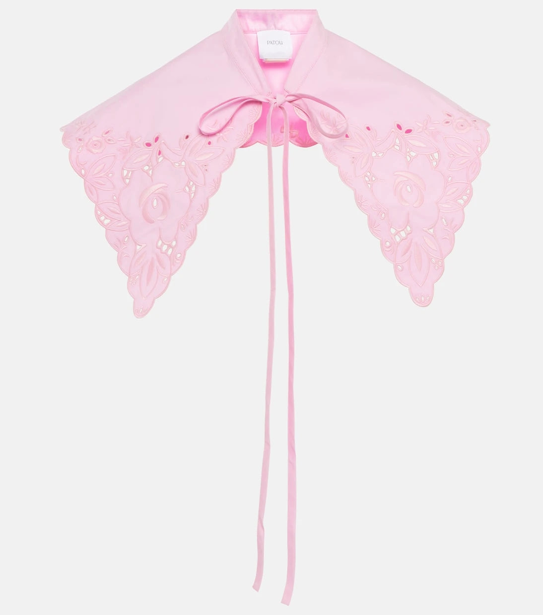Patou - Embroidered cotton poplin collar