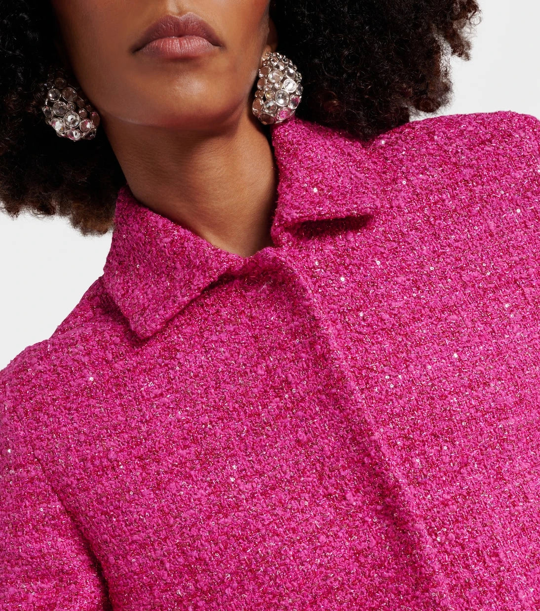 Valentino - VGold cropped lamé tweed jacket